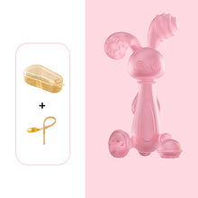 Load image into Gallery viewer, Baby Nursing Teething Toy Baby Teether Teething Pain-Relief Toy for Toddler Infant Newborn Rabbit Shape Silicone Teether