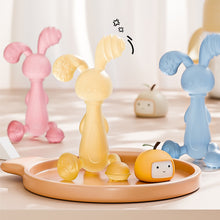 Load image into Gallery viewer, Baby Nursing Teething Toy Baby Teether Teething Pain-Relief Toy for Toddler Infant Newborn Rabbit Shape Silicone Teether