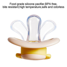 Load image into Gallery viewer, 1Pc Silicone Baby Pacifier Baby Bites and Chewable Products Comfortable Nipple Appearance for Newborns Flat Pacifier