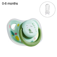 Load image into Gallery viewer, 1Pc Silicone Baby Pacifier Baby Bites and Chewable Products Comfortable Nipple Appearance for Newborns Flat Pacifier
