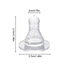 Load image into Gallery viewer, 1PC Baby Silicone Pacifier Wide Neck Soft Spiral Teat Nipple Circle Hole Cross Hole Baby Bottles Natural Flow Nipples BPA Free