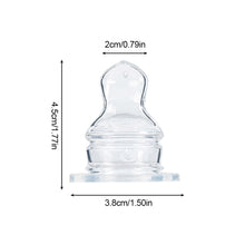 Load image into Gallery viewer, 1PC Baby Silicone Pacifier Wide Neck Soft Spiral Teat Nipple Circle Hole Cross Hole Baby Bottles Natural Flow Nipples BPA Free
