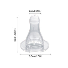 Load image into Gallery viewer, 1PC Baby Silicone Pacifier Wide Neck Soft Spiral Teat Nipple Circle Hole Cross Hole Baby Bottles Natural Flow Nipples BPA Free