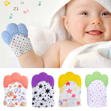 Load image into Gallery viewer, Kids Teething Gloves Mittens Chewable Newborn Dental Care Durable Teether Toys Teething Infant Chewing Toy Baby Stuff