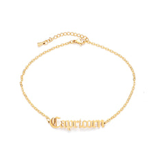Load image into Gallery viewer, 12 Zodiac Signs Constellation Charm Bracelet Men Women Fashion Gold Color Chain Bracelet for Women Birthday Jewelry Gifts Virgo Leo Libra Couple Jewelry