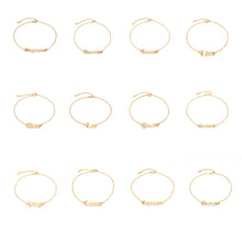 Load image into Gallery viewer, 12 Zodiac Signs Constellation Charm Bracelet Men Women Fashion Gold Color Chain Bracelet for Women Birthday Jewelry Gifts Virgo Leo Libra Couple Jewelry