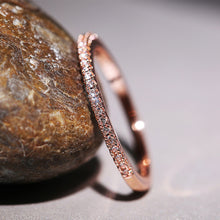 Load image into Gallery viewer, New Minimalist Thin Rings for Women Wedding Brilliant Cubic Zircon High Quality Versatile Female Finger Ring Jewelry