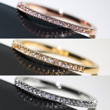 Load image into Gallery viewer, New Minimalist Thin Rings for Women Wedding Brilliant Cubic Zircon High Quality Versatile Female Finger Ring Jewelry