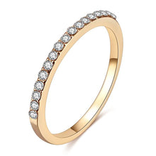 Load image into Gallery viewer, New Minimalist Thin Rings for Women Wedding Brilliant Cubic Zircon High Quality Versatile Female Finger Ring Jewelry