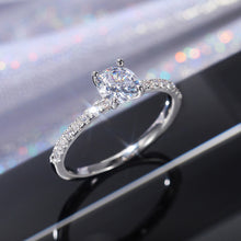 Load image into Gallery viewer, Classic Simple 4 Claws Design Round Zirconia Women Wedding Engagement Rings 3 Colors Available Bridal Jewelry