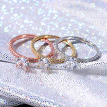 Load image into Gallery viewer, Classic Simple 4 Claws Design Round Zirconia Women Wedding Engagement Rings 3 Colors Available Bridal Jewelry