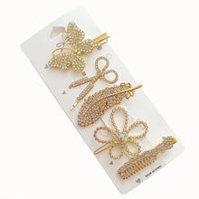 Load image into Gallery viewer, New Fashion 5/6pcs Set Pearl Hair Clip For Women Korean Hairpin Geometric Crystal Starfish Star Moon Butterfly Hair Barrettes Girl Hair Accessories Hairgrip