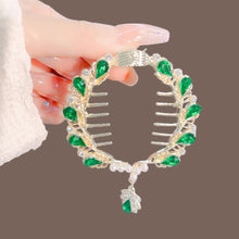 Load image into Gallery viewer, Elegant Tassel Hair Claw Rhinestone Pearl Flower Tassels Hair Clip Women Girl Ponytail Holder Hairpins Fringe Hair Accessories