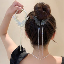 Load image into Gallery viewer, Elegant Tassel Hair Claw Rhinestone Pearl Flower Tassels Hair Clip Women Girl Ponytail Holder Hairpins Fringe Hair Accessories