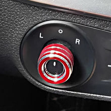 Load image into Gallery viewer, Car Rearview Mirror Knob Trim Cover Rotary Control Switch Decoration Aluminum Alloy Rings Adjustment For MG MG6 ZS GT Roewe i6/ei6/i6plus/RX5