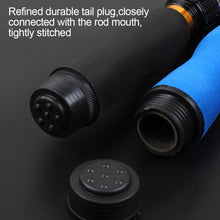 Load image into Gallery viewer, 1/1.2/1.5M Portable Retractable Fishing Rod Super Short Fiberglass Small Sea Rod Fishing Supplies - Blue/Black