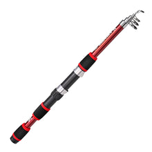 Load image into Gallery viewer, 1.8M Extendible Multi-Section Fishing Rod Portable Fiberglass Sea Fishing Casting Pole Fishing Gear Set