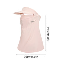 Load image into Gallery viewer, Summer Full Face Sunscreen Ice Silk Mask With Brim Lengthened Neck Guard Mouth And Nose Breathable Design Outdoor Cycling Golf UV Face-Kini