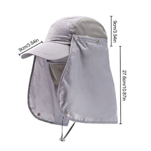Load image into Gallery viewer, Summer Cool Sunblock Camouflage Hat With Detachable Hat Curtain and mask Outdoor Fishing Mountaineering Quick Drying Breathable UV Resistant Baseball Cap
