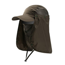 Load image into Gallery viewer, Summer Cool Sunblock Camouflage Hat With Detachable Hat Curtain and mask Outdoor Fishing Mountaineering Quick Drying Breathable UV Resistant Baseball Cap