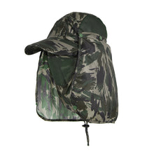 Load image into Gallery viewer, Summer Cool Sunblock Camouflage Hat With Detachable Hat Curtain and mask Outdoor Fishing Mountaineering Quick Drying Breathable UV Resistant Baseball Cap
