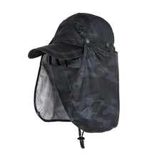 Load image into Gallery viewer, Summer Cool Sunblock Camouflage Hat With Detachable Hat Curtain and mask Outdoor Fishing Mountaineering Quick Drying Breathable UV Resistant Baseball Cap