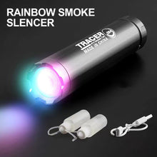 Load image into Gallery viewer, Smoke Wolf Noctilucence Silencer Spitfire Pig Rainbow Silencer 14MM Inverse Tooth Interface Tactical Accessories For SLR Small Moon
