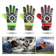 Load image into Gallery viewer, 1 Pair Football Goalkeeper Latex Gloves Anti-Collision Anti-Slip Breathable Finger Protectors Gloves Football Training Competition Protective Equipment