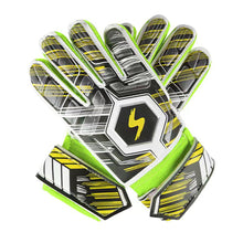 Load image into Gallery viewer, 1 Pair Football Goalkeeper Latex Gloves Anti-Collision Anti-Slip Breathable Finger Protectors Gloves Football Training Competition Protective Equipment