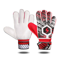 Load image into Gallery viewer, 1 Pair Football Goalkeeper Latex Gloves Anti-Collision Anti-Slip Breathable Finger Protectors Gloves Football Training Competition Protective Equipment