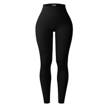 Load image into Gallery viewer, Thread Solid Color Yoga Pants Belly Lift Hip High Waist Tight Sports Pants Sweat Absorbent Breathable Sportswear
