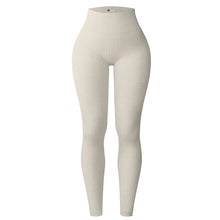 Load image into Gallery viewer, Thread Solid Color Yoga Pants Belly Lift Hip High Waist Tight Sports Pants Sweat Absorbent Breathable Sportswear