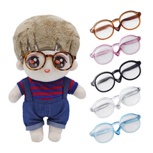 Load image into Gallery viewer, Labubu Glasses 6.5cm Cute Plastic Glasses for 15cm Labubu Macaron and 60cm BJD Dolls and 1/3 BJD Dolls Toy Glasses Accessories