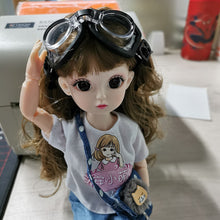 Load image into Gallery viewer, For Labubu Glasses 8cm Cute Plastic Glasses for 15cm Labubu Macaron and 60cm BJD Dolls and 1/3 BJD Dolls Toy Glasses Accessories