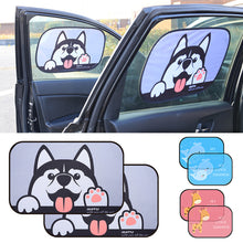 Load image into Gallery viewer, Cartoon Car Window Sun Shade Side Mesh Cover Curtain Sunshade Sun Visor For Car Trunk RV Travel Supply