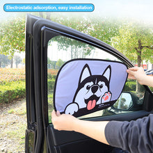Load image into Gallery viewer, Cartoon Car Window Sun Shade Side Mesh Cover Curtain Sunshade Sun Visor For Car Trunk RV Travel Supply