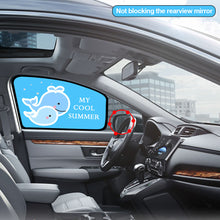 Load image into Gallery viewer, Cartoon Car Window Sun Shade Side Mesh Cover Curtain Sunshade Sun Visor For Car Trunk RV Travel Supply