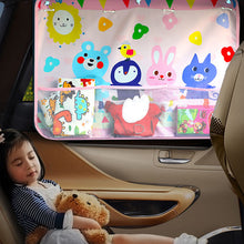 Load image into Gallery viewer, Car Window Shades Mosquito Net Sun Cover Telescopic Fixed Suction Cup Sunshade UV Protection Block Curtain