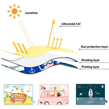 Load image into Gallery viewer, Car Window Shades Mosquito Net Sun Cover Telescopic Fixed Suction Cup Sunshade UV Protection Block Curtain