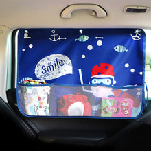 Load image into Gallery viewer, Car Window Shades Mosquito Net Sun Cover Telescopic Fixed Suction Cup Sunshade UV Protection Block Curtain