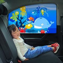 Load image into Gallery viewer, Car Window Shades Mosquito Net Sun Cover Telescopic Magnetic Sunshade UV Protection Block Curtain