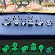 Load image into Gallery viewer, Car Rearview Mirror Decoration Center Console Small Luminous Panda Doll Resin Ornament Auto Interior Accessories