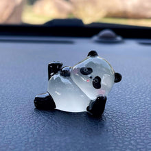 Load image into Gallery viewer, Car Rearview Mirror Decoration Center Console Small Luminous Panda Doll Resin Ornament Auto Interior Accessories