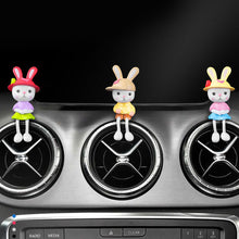 Load image into Gallery viewer, 4Pcs Cute Rabbit Car Interior Dashboard Ornaments Gifts Center Console Decoration Auto Accessories for Office Home Car