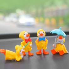 Load image into Gallery viewer, 4Pcs Car Interior Dashboard Ornaments Gifts Ducks Center Console Decoration Auto Accessories for Office Home Car