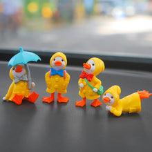 Load image into Gallery viewer, 4Pcs Car Interior Dashboard Ornaments Gifts Ducks Center Console Decoration Auto Accessories for Office Home Car