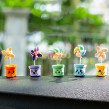 Load image into Gallery viewer, 6Pcs Car Center Console Navigator Screen Interior Decoration Navigation Decoration Windmill For Computer Display