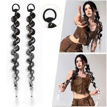 Load image into Gallery viewer, Wig Bubble Braid Simulation Fried Dough Twists Braid Long Braid Tissued Sweet Cool Spicy Girl Horsetail Twisted Dirty Braid