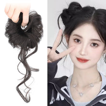 Load image into Gallery viewer, Double Marubo Head Wig Simulation Hair Fluffy and Lazy Lovely Blossom Head Pan Hair Wig Hair Rope