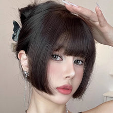 Load image into Gallery viewer, Cute Princess Bangs Wig Middle Part Wig Piece Two Sides Wig Piece Naturally Trimmed Fringe Piece Japanese Anime Fringe